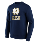 Color Blue of the product Crew Neck Notre Dame Fighting Irish Primary Logo...