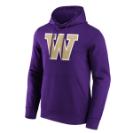 Color Purple of the product Washington Huskies Hoody Primary Logo Graphique - Men