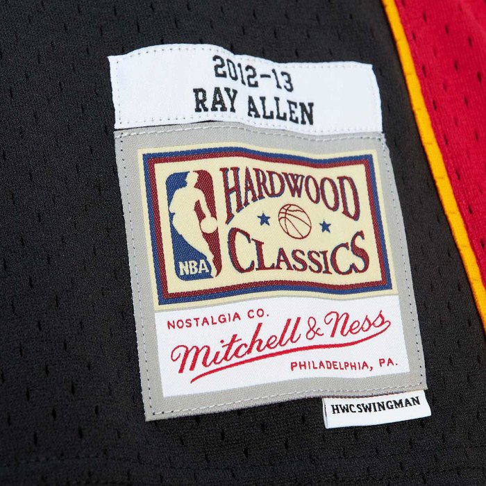 Maillot NBA Ray Allen Miami Heat 2012 Mitchell&ness Black image n°3