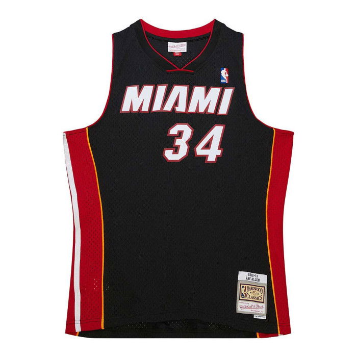 Maillot NBA Ray Allen Miami Heat 2012 Mitchell&ness Black image n°1