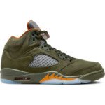 Color Green of the product Air Jordan 5 Retro Olive