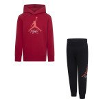 Color Black, Red of the product Jordan Flight Set Hoody/Sweatpants Red/Black