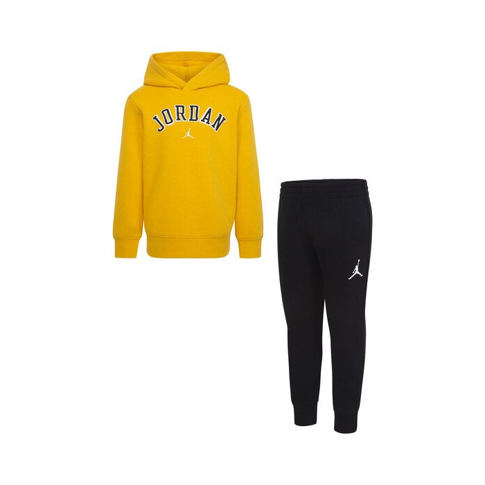 Jordan Set Hoody/Sweatpants Black/Yellow