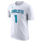 Color White of the product Nike T-shirt NBA Charlotte Hornets LaMelo Ball White