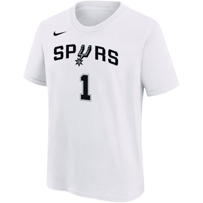 T-shirt San Antonio Spurs Wembanyama Nike Name&Number white