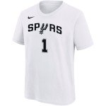 Color Blanc du produit T-shirt San Antonio Spurs Wembanyama Nike...