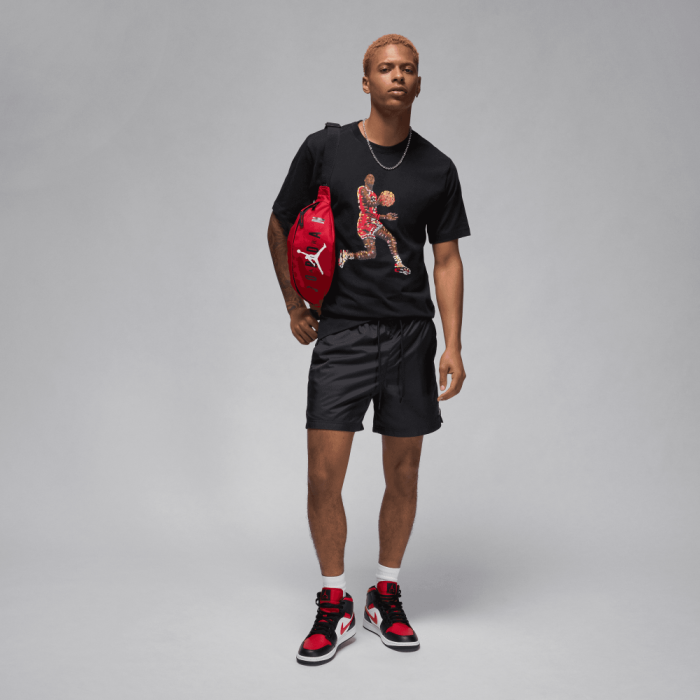 T-shirt Jordan Flight Essentials Jumpman Black NBA image n°4