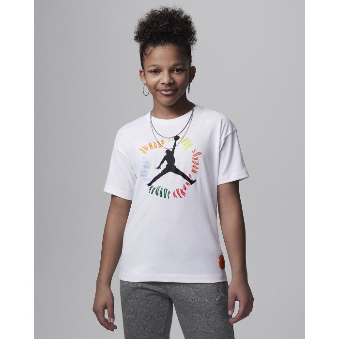 T-shirt Jordan Fuel Up Cool Down White Enfant image n°1