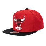 Casquette NBA Team 2 Tone 2.0 Snapback Bulls Mitchell & Ness Red-black