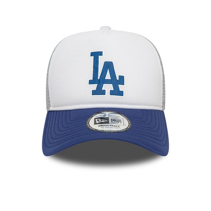 Casquette New Era MLB Logo Los Angeles Dodgers Trucker White image n°2