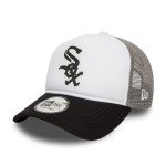 Color Blanc du produit Casquette New Era MLB Logo Chicago White Sox Trucker...