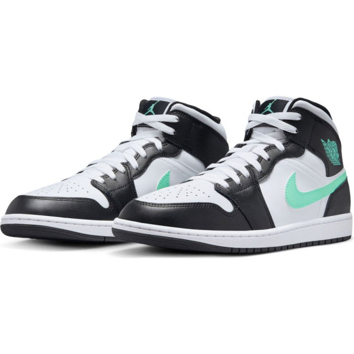 Air Jordan 1 Mid Black/Green Glow image n°3