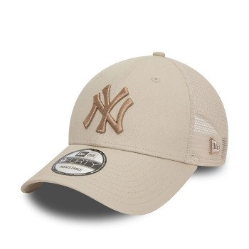 Casquette New Era MLB Home Field New York Yankees 9Forty Trucker Beige | New Era