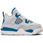 Color White of the product Air Jordan 4 Retro Military Blue Bébé TD