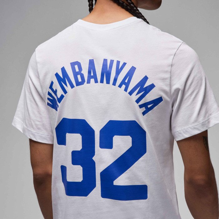 T-shirt Victor Wembanyama Jordan Name&Number Team France blanc image n°4