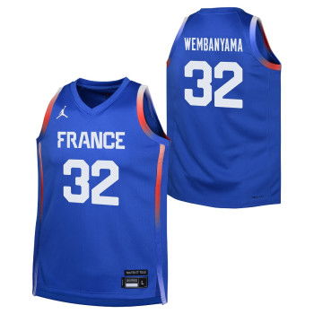 Maillot Nike Team France Road Jersey Victor Wembanyama Enfant Hyper Royal | Air Jordan