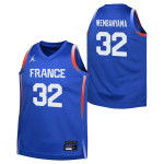 Color Bleu du produit Maillot Victor Wembanyama Enfant Nike Team France Road