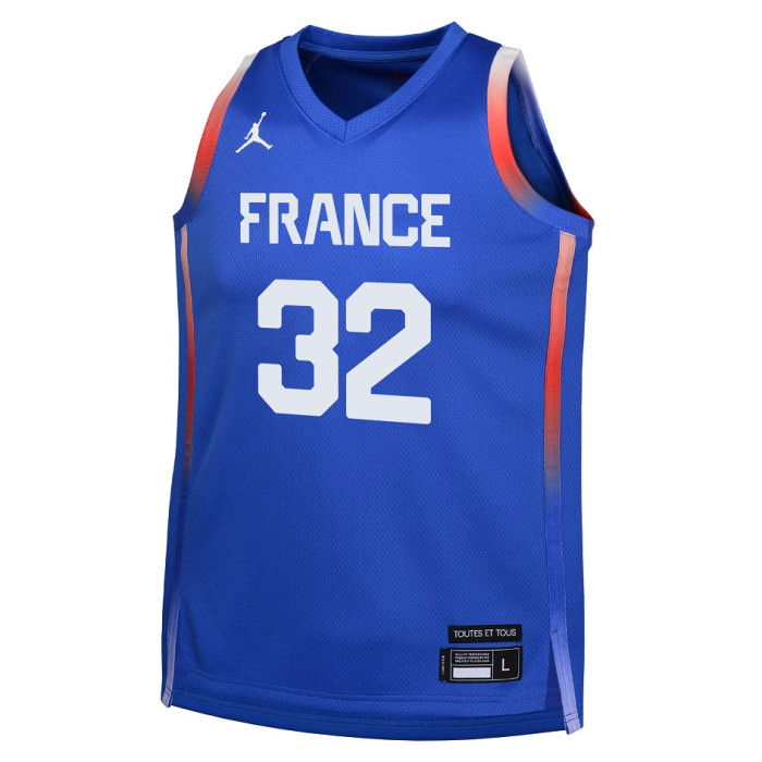 Maillot Nike Team France Road Jersey Victor Wembanyama Enfant Hyper Royal image n°2