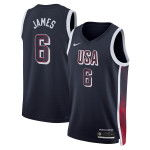 Color Blue of the product Maillot Nike Team USA Limited Road Lebron James