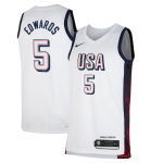 Color White of the product Maillot Nike Team USA Limited Home Anthony Edwards