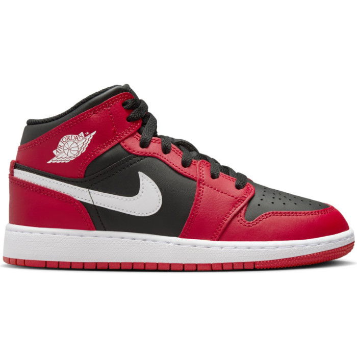 Air Jordan 1 Mid black/white-gym red image n°1