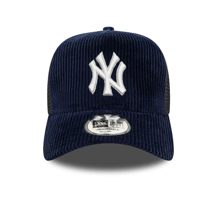 Casquette New Era MLB New York Yankees Corduroy Trucker Blue image n°2