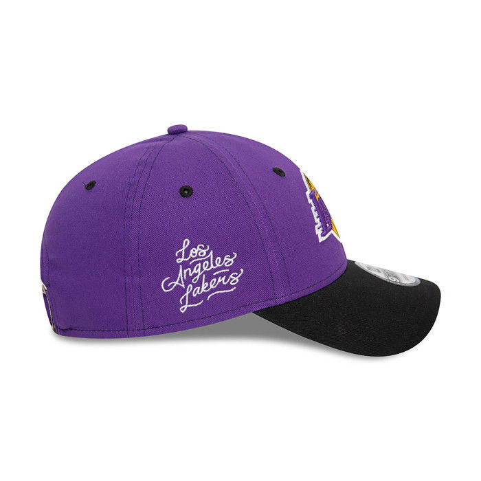 Casquette New Era NBA Los Angeles Lakers Side Patch 9Forty Purple image n°4