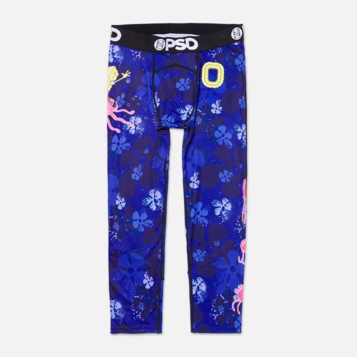 Compression Overtime PSD Spongebob 3/4 Compression Tights Purple image n°1