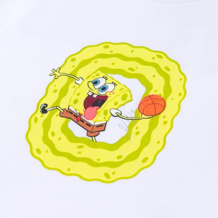 T-shirt Overtime Spongebob Classic Tee White image n°2