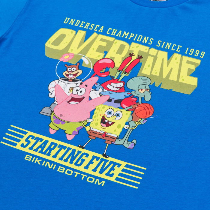 T-shirt Overtime Spongebob Champions Tee Blue image n°3