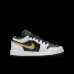 Color White of the product Air Jordan 1 Low Gold Swoosh Enfants GS