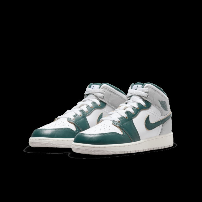 Air Jordan 1 Mid SE Oxidized Green Enfants GS image n°4