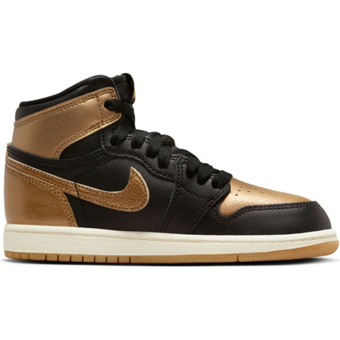 Air Jordan 1 Retro High OG Black and Gold Enfants GS image n°2