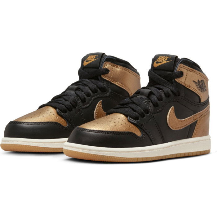 Air Jordan 1 Retro High OG Black and Gold Enfants GS image n°5