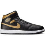 Color Noir du produit Air Jordan 1 Mid Black Gold