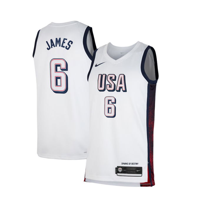 Maillot Lebron James Team USA enfant Nike Home