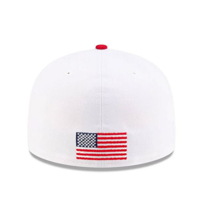 Casquette New Era USA Basketball White Navy 1992 59Fifty image n°4