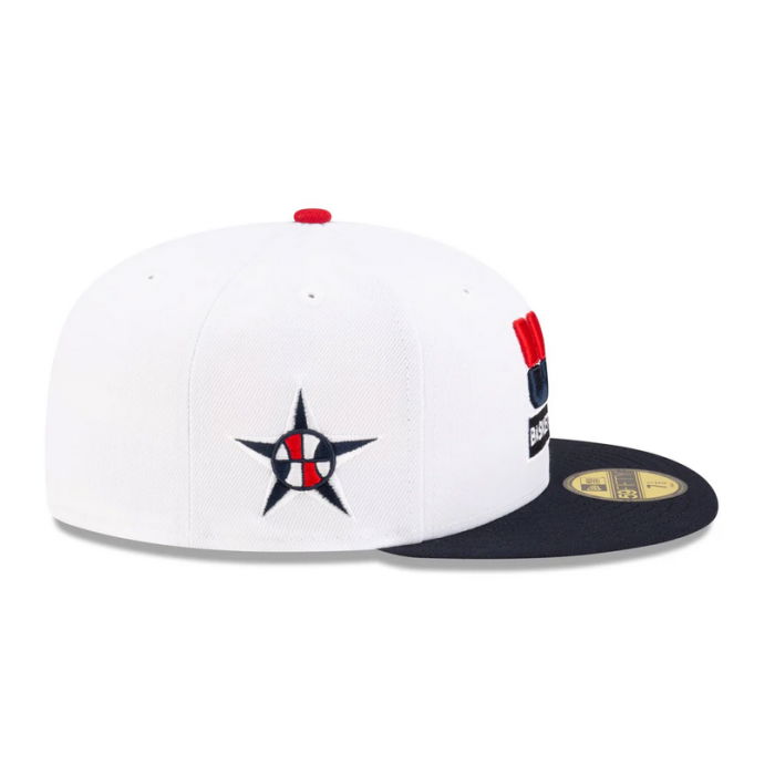 Casquette New Era USA Basketball White Navy 1992 59Fifty image n°6