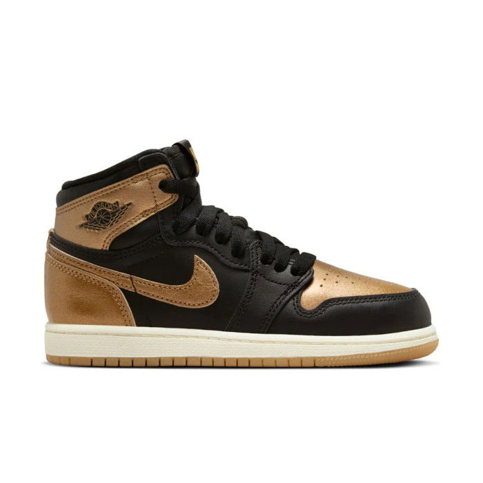 Air Jordan 1 Retro High OG Black and Gold Enfants GS image n°1