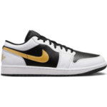 Color Blanc du produit Air Jordan 1 Low Metallic Gold