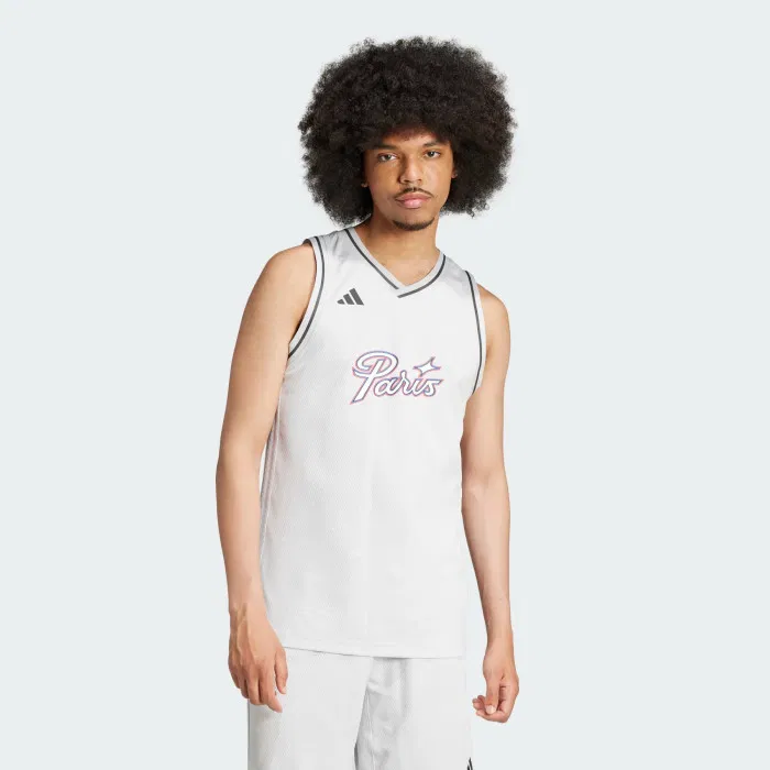 Maillot adidas Paris Basketball blanc