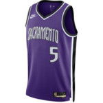 Color Violet du produit Maillot Nike NBA Sacramento Kings De'Aaron Fox...