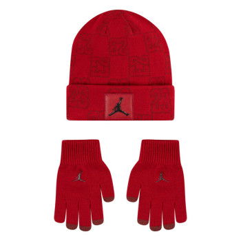 Bonnet Gants Jordan Monogram Beanie Set Gym Red | Air Jordan