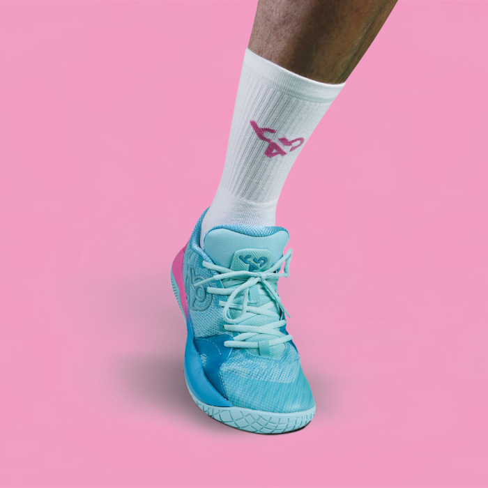 Chaussettes Performance b4b Retourne Le Game White/pink