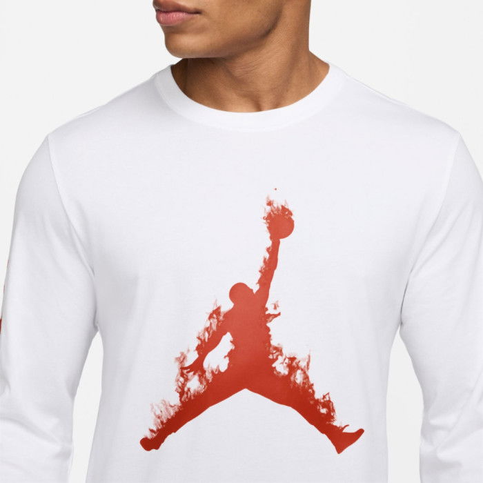 T-shirt manches longues Jordan white/team orange image n°3