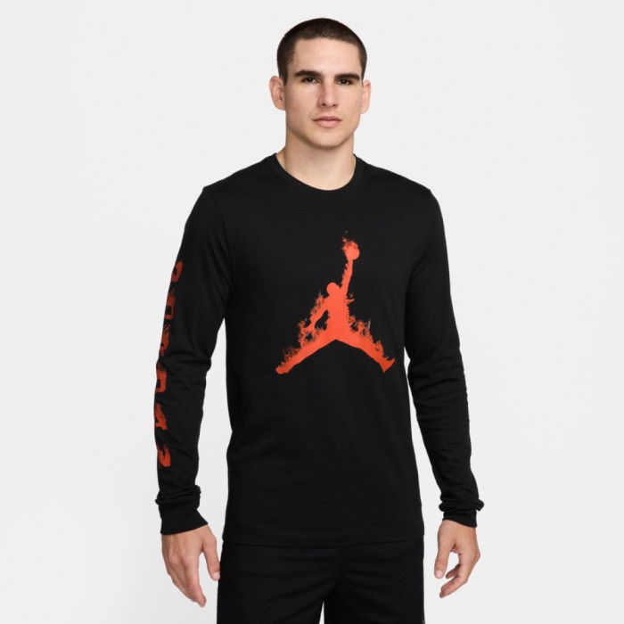 T-shirt manches longues Jordan black/team orange