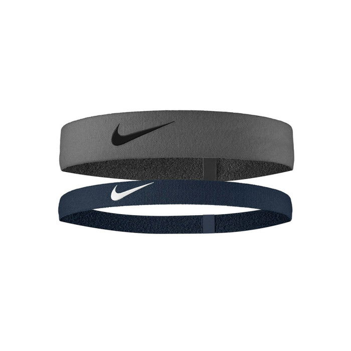 Bandeaux Nike Flex Headband 2pk Iron Grey/armory Navy/black