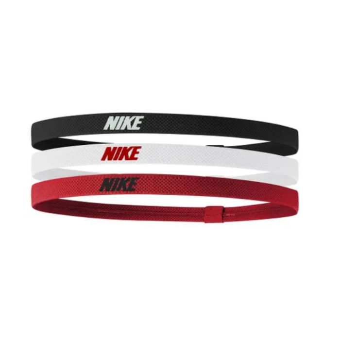 Bandeaux Nike Elastic Headbands 2.0 3 Pk Black/white/university Red