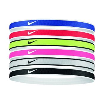 Bandeaux Nike Swoosh Sport Headbands 6 Pk Tipped University Red/game Royal/volt | Nike