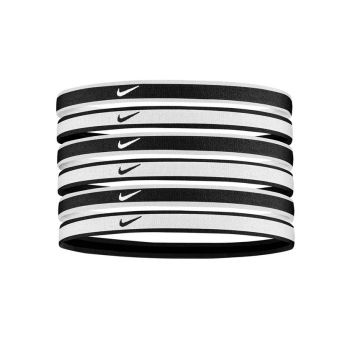 Bandeaux Nike Swoosh Sport Headbands 6 Pk Tipped White/black/white | Nike